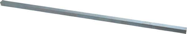 Made in USA - 12" Long, Zinc-Plated Oversized Key Stock - C1045 Steel - Industrial Tool & Supply