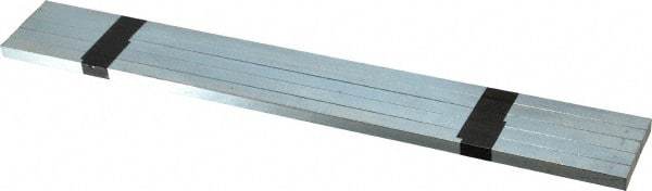 Made in USA - 12" Long, Zinc-Plated Oversized Key Stock - C1045 Steel - Industrial Tool & Supply