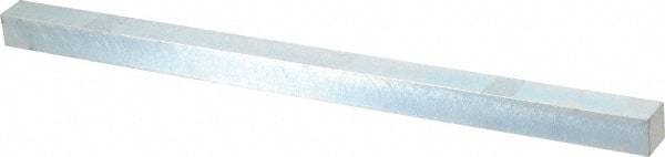 Made in USA - 12" Long, Zinc-Plated Oversized Key Stock - C1045 Steel - Industrial Tool & Supply