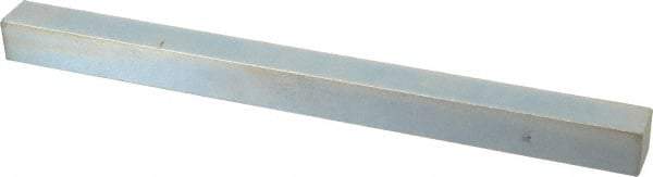 Made in USA - 12" Long, Zinc-Plated Oversized Key Stock - C1045 Steel - Industrial Tool & Supply