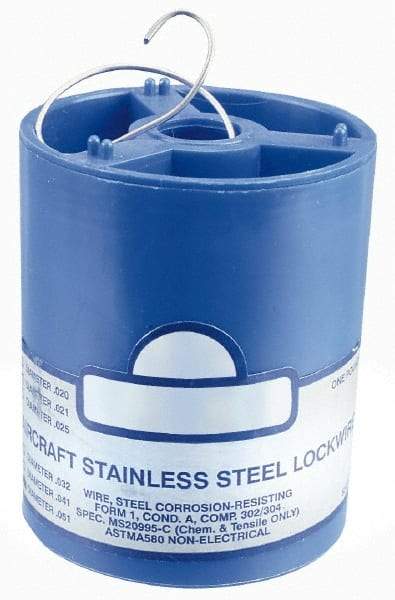 Value Collection - 22 Gage, 0.025 Inch Diameter x 532 Ft. Long, Nickel Chromium Wire - Black Oxide Finish, Alloy Inconel 600 - Industrial Tool & Supply