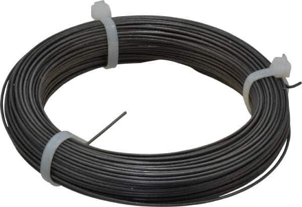 Value Collection - 23 Gage, 0.051 Inch Diameter x 144 Ft. Long, High Carbon Steel, Tempered Music Wire Coil - ASTM A228, 1 Lb. Shipping Weight - Industrial Tool & Supply