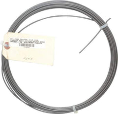 Value Collection - 34 Gage, 0.094 Inch Diameter x 43 Ft. Long, High Carbon Steel, Tempered Music Wire Coil - ASTM A228, 1 Lb. Shipping Weight - Industrial Tool & Supply