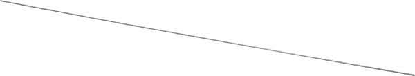 Value Collection - 17 Gage, 0.039 Inch Diameter x 1 Ft. Long, High Carbon Steel, Cut and Straightened Music Wire - ASTM A228 - Industrial Tool & Supply