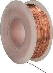 Made in USA - 28 Gage, 0.0126" Diameter x 498' Long, Bare, Copper Bus Bar Wire - Pure Copper (ASTM B3) - Industrial Tool & Supply