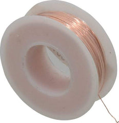 Made in USA - 26 Gage, 0.0159" Diameter x 315' Long, Bare, Copper Bus Bar Wire - Pure Copper (ASTM B3) - Industrial Tool & Supply