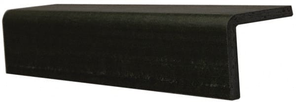 Made in USA - 1 Inch Leg Long x 1/8 Inch Thick x 10 Ft. Long, Standard Plastic Angle - Industrial Tool & Supply