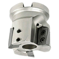 Iscar - 6 Inserts, 3" Cut Diam, 1" Arbor Diam, 0.827" Max Depth of Cut, Indexable Square-Shoulder Face Mill - 0/90° Lead Angle, 2" High, HP ADCR 2207.., HP ADCT 2207.., HP ADKT 2207.. Insert Compatibility, Series HP F90AT - Industrial Tool & Supply