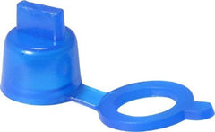 Caplugs - Grease Fitting Cap - Blue, 100 Pieces - Industrial Tool & Supply