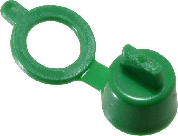 Caplugs - Grease Fitting Cap - Green, 100 Pieces - Industrial Tool & Supply