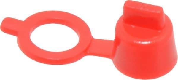 Caplugs - Grease Fitting Cap - Red, 100 Pieces - Industrial Tool & Supply