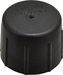 Caplugs - 1 NPT ID, Quick-Lock Cap - Polyethylene, Black - Industrial Tool & Supply