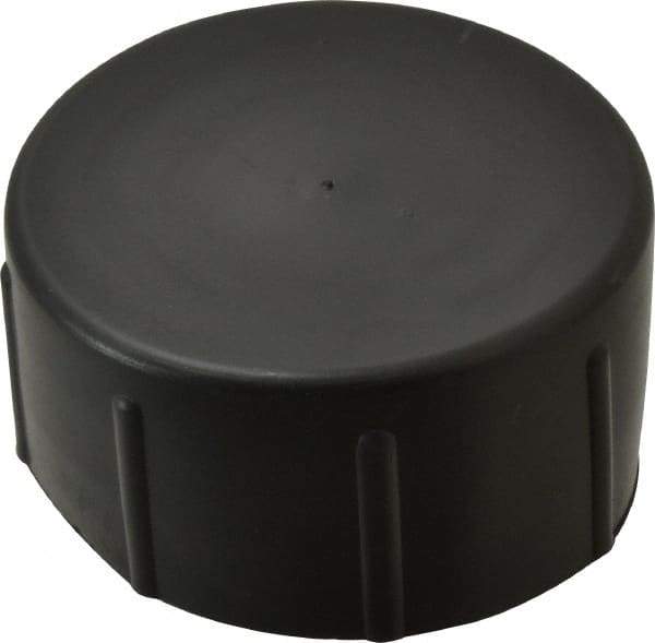 Caplugs - 2 NPT ID, Quick-Lock Cap - Polyethylene, Black - Industrial Tool & Supply