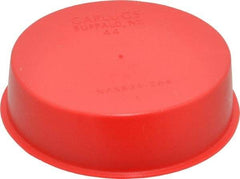 Caplugs - Press Fit Plug - 2-1/2 NPT" OD, Polyethylene, Red - Industrial Tool & Supply