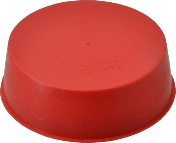 Caplugs - 3 NPT ID, Press Fit Cap - Polyethylene, Red - Industrial Tool & Supply