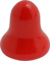 Caplugs - Flexible Push-In Plug - 1/4" OD, Vinyl, Red - Industrial Tool & Supply