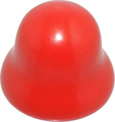 Caplugs - Flexible Push-In Plug - 3/8" OD, Vinyl, Red - Industrial Tool & Supply