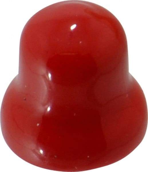 Caplugs - Flexible Push-In Plug - 1/2" OD, Vinyl, Red - Industrial Tool & Supply