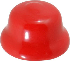 Caplugs - Flexible Push-In Plug - 7/8" OD, Vinyl, Red - Industrial Tool & Supply