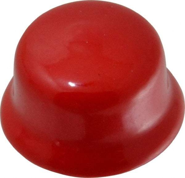 Caplugs - Flexible Push-In Plug - 1-3/16 - 1-5/16" OD, Vinyl, Red - Industrial Tool & Supply