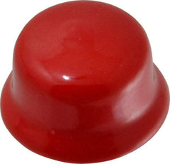 Caplugs - Flexible Push-In Plug - 1-3/16 - 1-5/16" OD, Vinyl, Red - Industrial Tool & Supply