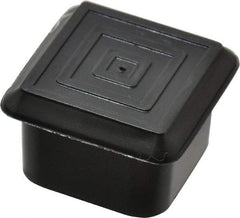 Caplugs - Square Head Plug - 1" OD, 1/2" Long, Polyethylene, Black - Industrial Tool & Supply