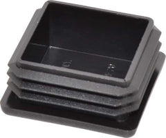 Caplugs - Square Head Plug - 1-1/2" OD, Polyethylene, Black - Industrial Tool & Supply