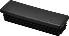 Caplugs - Rectangular Head Plug - 1 x 3" OD, Polyethylene, Black - Industrial Tool & Supply