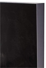 Made in USA - 1" Thick x 12" Wide x 1' Long, Polyurethane Sheet - Black, 80A Hardness - Industrial Tool & Supply