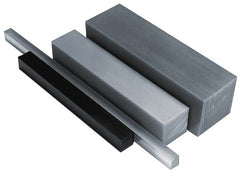 Made in USA - 1' x 1" x 1" Black Polyurethane Square Bar - Industrial Tool & Supply