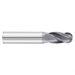 27/64 x 1 x 2-3/4 4 Flute Ball Nose  End Mill- Series 3200SD - Industrial Tool & Supply