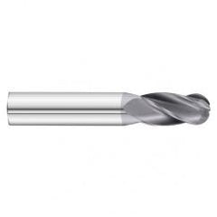 27/64 x 1 x 2-3/4 4 Flute Ball Nose  End Mill- Series 3200SD - Industrial Tool & Supply