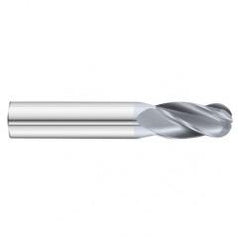 31/64 x 1 x 3 4 Flute Ball Nose  End Mill- Series 3200SD - Industrial Tool & Supply