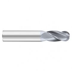 25/64 x 1 x 2-3/4 4 Flute Ball Nose  End Mill- Series 3200SD - Industrial Tool & Supply