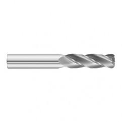 3/8 Dia. x 4 Overall Length 4-Flute .120 C/R Solid Carbide SE End Mill-Round Shank-Center Cut-Uncoated - Industrial Tool & Supply