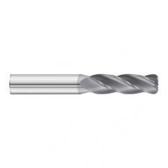 5/16 Dia. x 3 Overall Length 4-Flute .015 C/R Solid Carbide SE End Mill-Round Shank-Center Cut-TiAlN - Industrial Tool & Supply