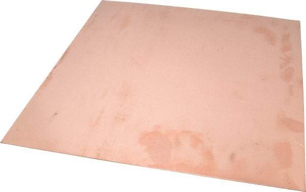 Value Collection - 0.032 Inch Thick x 12 Inch Square, Copper Sheet - Alloy 110 - Industrial Tool & Supply