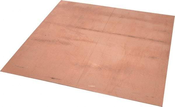 Value Collection - 0.05 Inch Thick x 12 Inch Square, Copper Sheet - Alloy 110 - Industrial Tool & Supply