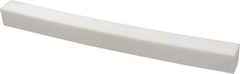 Made in USA - 1 Ft. Long x 1 Inch Wide x 1 Inch High, Virgin PTFE, Square Plastic Bar - White, +0.030 - 0.000 Tolerance - Industrial Tool & Supply