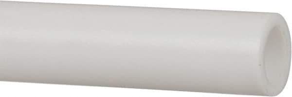 Made in USA - 1 Inch Outside Diameter x 5 Ft. Long, Plastic Round Tube - PTFE (Virgin), +/- 0.025 Inch Tolerance - Industrial Tool & Supply