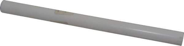 Made in USA - 7/8 Inch Outside Diameter x 1 Ft. Long, Plastic Round Tube - PTFE (Virgin), +/- 0.025 Inch Tolerance - Industrial Tool & Supply
