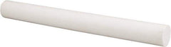 Made in USA - 1' Long, 1-1/4" Diam, PTFE (Glass-Filled) Plastic Rod - +0.005 Inch Length Tolerance - Industrial Tool & Supply