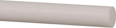 Made in USA - 3' Long, 5/8" Diam, PTFE (Mechanical Grade) Plastic Rod - +0.005 Tolerance - Industrial Tool & Supply