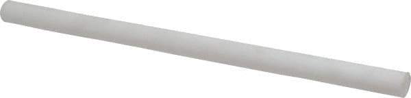Made in USA - 1' Long, 5/8" Diam, PTFE (Mechanical Grade) Plastic Rod - +0.005 Tolerance - Industrial Tool & Supply