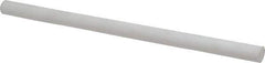 Made in USA - 1' Long, 5/8" Diam, PTFE (Mechanical Grade) Plastic Rod - +0.005 Tolerance - Industrial Tool & Supply