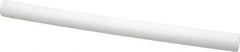 Made in USA - 1' Long, 7/8" Diam, PTFE (Mechanical Grade) Plastic Rod - +0.005 Tolerance - Industrial Tool & Supply