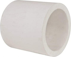 Made in USA - 5 Inch Outside Diameter x 1 Ft. Long, Plastic Round Tube - PTFE (Virgin) - Industrial Tool & Supply
