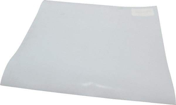 Made in USA - 1/32" Thick x 12" Wide x 1' Long, PTFE (Virgin) Sheet - White, ±0.005 Tolerance - Industrial Tool & Supply