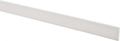 USA Sealing - 2' x 1" x 1/8" White PTFE (Virgin) Rectangular Bar - Industrial Tool & Supply