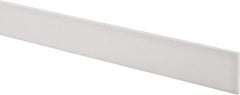 USA Sealing - 2' x 1-1/2" x 1/8" White PTFE (Virgin) Rectangular Bar - Industrial Tool & Supply
